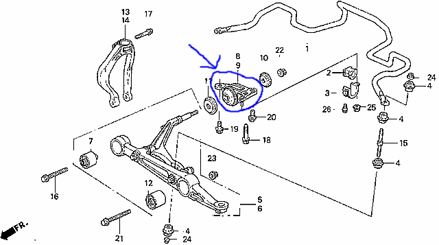 Honda civic compliance bushing #7
